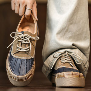 Chaussures <span class=keywords><strong>de</strong></span> skate 39-44, nouvelles chaussures décontractées pour hommes <span class=keywords><strong>de</strong></span> luxe, style business, vintage, semelle épaisse, tendance avec un design <span class=keywords><strong>de</strong></span> <span class=keywords><strong>niche</strong></span> - Product Image 4