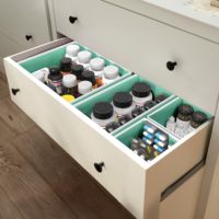 6 packs d'organisateurs de tiroirs pour vêtements, organisateurs et rangements en tissu tissé pour vêtements de bébé dans la chambre