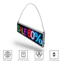 Tablero de señal LED programable, Panel de mensaje LED de publicidad, tablero de señal de iluminación, tablero de mensajes de desplazamiento de señal abierta de tienda para coche y autobús