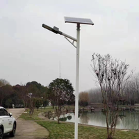 Lampadaire solaire intégré 3m-12m, lampadaire solaire LED extérieur, poteau avec poteau galvanisé
