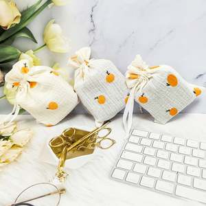 Vente en gros d'usine, pochette en coton de qualité supérieure avec cordon de serrage, 15*20cm, pour l'utilisation de parfum, sacs en coton de qualité supérieure pour les commandes en gros - Product Image 1