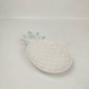 Restaurant occidental Vaisselle En Céramique porcelaine <span class=keywords><strong>Ananas</strong></span> Fruits Assiette à dessert Plat - Product Image 3