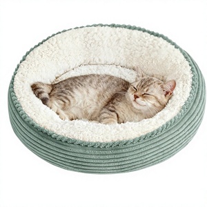 <span class=keywords><strong>Coussin</strong></span>-lit pour <span class=keywords><strong>chat</strong></span> et chien Love's Cabin Donut 20 pouces, fond antidérapant et résistant à l'eau, super doux, durable, lavable, lit de luxe vert pomme - Product Image 1
