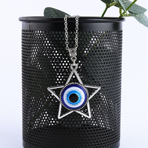 Collar con colgante, amuleto de protección de la suerte, <span class=keywords><strong>Kabbalah</strong></span>, ajustable, joyería contra el mal de ojo, regalo - Product Image 2