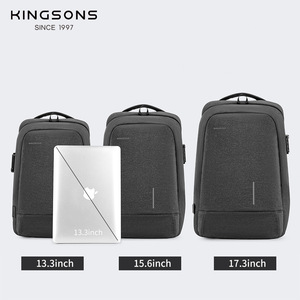 Kingsons Minimalist Reflective Laptop Backpack 20-35L Water-repellent Business Travel Men's Backpack - Product Image 4
