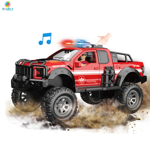 Ensemble de pompiers militaires lumineux et musicaux, camion de pompiers, hélicoptère, figurines d'action, jouet en plastique, équipement de combat de simulation, garçons - Product Image 2