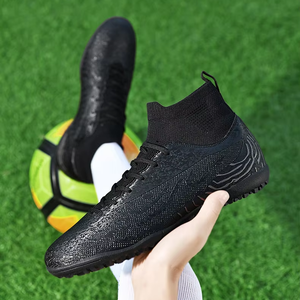 SeeMore Fábrica <span class=keywords><strong>de</strong></span> fabricación <span class=keywords><strong>de</strong></span> zapatos <span class=keywords><strong>de</strong></span> fútbol <span class=keywords><strong>de</strong></span> los hombres <span class=keywords><strong>de</strong></span> encargo al aire libre originales <span class=keywords><strong>de</strong></span> césped Atlético tacos calcetines <span class=keywords><strong>botas</strong></span> para los deportes <span class=keywords><strong>de</strong></span> fútbol - Product Image 1