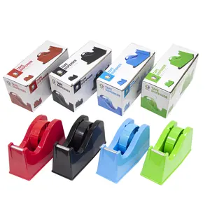 M-dispensador de cinta térmica de escritorio, soporte de rollo adhesivo de 6,3x2,5x3,4 pulgadas, 4 colores