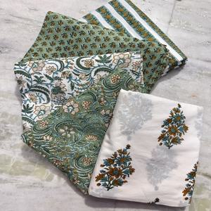 ผ้าฝ้ายเนื้อนุ่มคุณภาพดี น้ำหนักเบา พิมพ์ลายด้วยมือ ดีไซน์ใหม่ สำหรับตัดเย็บเสื้อผ้า ผลิตในอินเดีย - Product Image 4