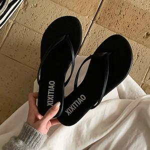 XIXITIAO 2026 Sandalias Planas de Piel Sintética para Mujer, Chanclas Antideslizantes con Suela de TPR, Transpirables, para Caminar <span class=keywords><strong>en</strong></span> la <span class=keywords><strong>Playa</strong></span>, Verano - Product Image 2