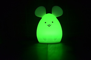 Mini Dễ Thương <span class=keywords><strong>LED</strong></span> Trẻ Em Ánh Sáng Ban Đêm Phòng Ngủ Hơi Thở Chế Độ Thời Gian Nút Di Động Pin <span class=keywords><strong>Silicone</strong></span> Chuột Đỏ Trẻ Em Của Ánh Sáng Ban Đêm - Product Image 4