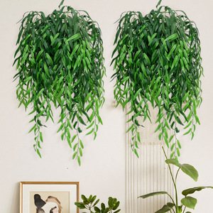 Hojas de sauce simuladas, hojas de seda para colgar en la pared, decoración interior y exterior, decoración de techo y jardín - Product Image 2