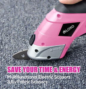 <span class=keywords><strong>Ciseaux</strong></span> électriques multifonctionnels <span class=keywords><strong>sans</strong></span> <span class=keywords><strong>fil</strong></span> pour la <span class=keywords><strong>couture</strong></span>, la découpe de papier et de tissu - Product Image 4