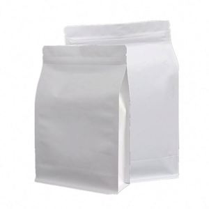 Sachets Doypack Réutilisables en Papier Kraft pour Café et Aliments avec Fermeture Zip 18x28cm – Pack Promotionnel - Product Image 1