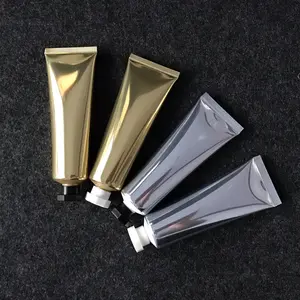 50g light aluminum plastic gold/silver face wash tube high grade 50g cosmetics packaging tube