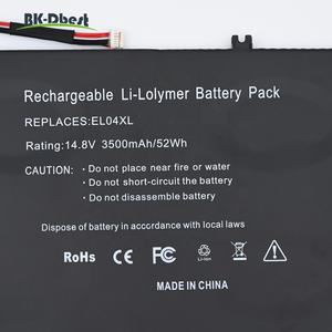 BK-Dbest Usine En Gros Batterie D'ordinateur Portable pour HP Envy TouchSmart 4 Série TPN-C102 681879-1C1 681879-171 681879-541 <span class=keywords><strong>EL04XL</strong></span> - Product Image 3