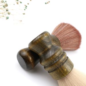 Profissional Camphorwood Maquiagem Pescoço Cabelo <span class=keywords><strong>Grooming</strong></span> Barbear Escova Varrer Barba Limpeza Ferramenta - Product Image 3