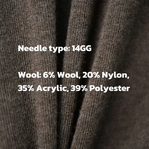 Eigenmarken damenpullover individueller rundhals strick MIT Logo weiche baumwolle - Product Image 6