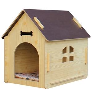 Holz-Hundehütte zum Selbstaufbau Outdoor-Hundehaus Holzhaus Winter-Villa Holz-Hundehütte Zwinger Haustiernest - Product Image 5