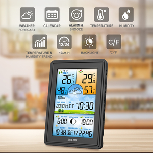 BALDR kablosuz hava istasyonu kapalı açık sıcaklık nem çok fonksiyonlu hava tahmini termometre higrometre - Product Image 3