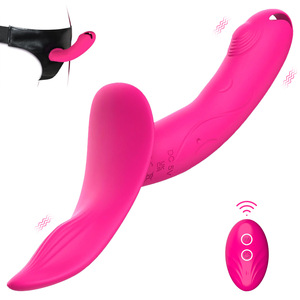 Siliconen leren broek voor dames met afstandsbediening vibrator, 10 frequenties, 100% waterdicht, voor gedeelde masturbatie tussen man en vrouw. - Product Image 1