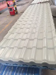 Telha de telhado corrugada em pvc ASA/telhado de plástico chinês/folhas de plástico corrugado espanhol