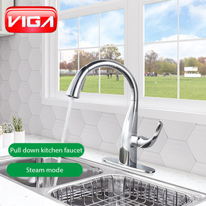 Robinet de cuisine <span class=keywords><strong>flexible</strong></span> avec <span class=keywords><strong>flexible</strong></span> extensible à col de cygne, robinet de cuisine à montage sur pont, robinet mélangeur pour évier - Product Image 2