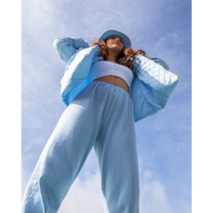 Cappotto trapuntato blu Baby con cappuccio Pea Street - Product Image 3