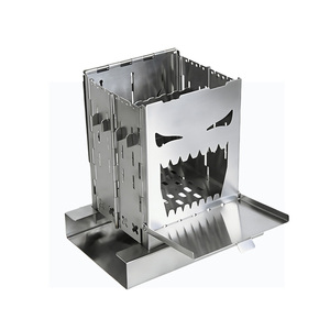 Réchaud de <span class=keywords><strong>camping</strong></span> INBESTCAMP en acier inoxydable à installation rapide en 30 secondes, réchaud multi-combustibles pour la randonnée, le bushcraft et la survie - Product Image 1