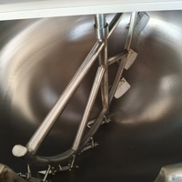 Grande machine de cuisson à induction à double enveloppe pour soupes, sauces, confitures, ketchup, avec fonction de agitation, pour la fabrication de fromage et de lait