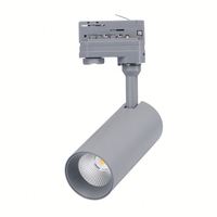 Luz LED de Riel COB de 10W-40W, Aluminio, Montaje en Superficie o Empotrado, Diseño Europeo, 3500K Blanco Cálido, 5 Años de Garantía, CRI97, Regulable