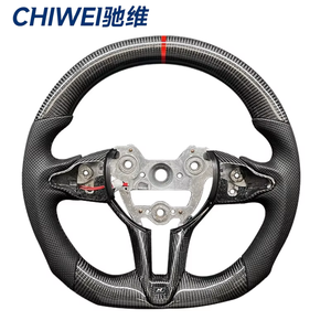 Accesorios Interiores para Automóviles Hyundai Elantra <span class=keywords><strong>N</strong></span> I30N I20N, Volante LED Calefactable de Fibra de Carbono Forjado Personalizado 2019-2025 - Product Image 2