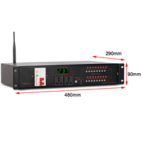 Équipement audio professionnel DL16 Séquenceur 16 canaux Contrôleur de puissance Coque métallique Équipement de système de sonorisation audio