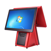 Ensemble complet de fabricants de système de point de vente à écran tactile tout-en-un imprimante de reçus intégrée de 58mm caisse enregistreuse POS