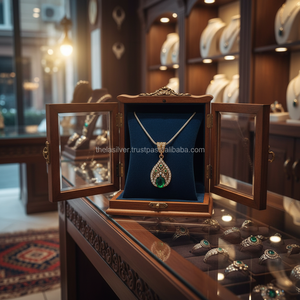 Colgante de plata de ley 2017 auténtica, joyería en línea en turco, venta al por mayor - Product Image 3