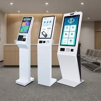 Zhongkeyuanma Zkym-039 Dispositivos de Recolección de Números de Turno de Autoservicio para Centros de Atención Gubernamental, Kiosco de Auto-servicio con Código QR e Identificación