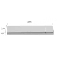 Bajeal Prodotto di Punta: Enclosure NVMe USB3.0 2.5" per HDD, Case in Alluminio USB3.0 a Type-C Nero/Argento