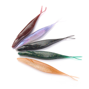 Leurre souple HOWELL Fork Tail, appât souple <span class=keywords><strong>de</strong></span> style américain pour eau salée et eau douce, pour le bar, le <span class=keywords><strong>poisson</strong></span> mandarin, le culter, le <span class=keywords><strong>poisson</strong></span> jaune - Product Image 1