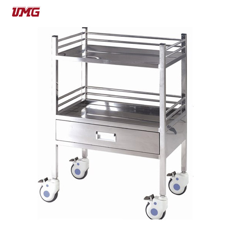 Стеллаж из нержавеющей стали медицинские тележки вагонеток