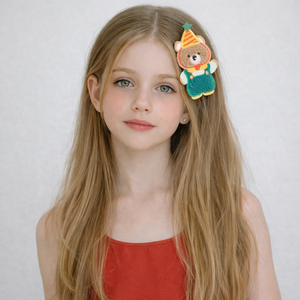 ファッション動物赤ちゃん女の子のためのクマのヘアクリップかわいい甘いカワイイ子供のためのスナップクリップ子供のための子供のヘアアクセサリー中国のサプライヤー - Product Image 5