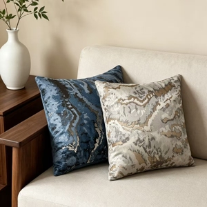 Coussin de canapé antidérapant de luxe haut de gamme, tendance et populaire, avec texture imprimée en feuille d'or de haute qualité, en peluche - Product Image 1