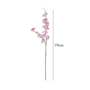 Branches de fleurs de cerisier artificielles Ruilisi, longues, à fourches, en plastique et soie, pour la décoration de mariage et de la maison - Product Image 5