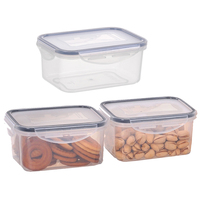 Récipient de stockage hermétique en plastique de 2 L pour riz, noix, guimauves, éponges, farine de riz, distributeur