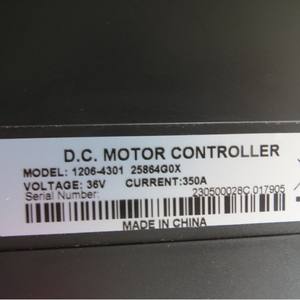 EZGO 1206-4301 Electric Vehicle Motor <b>Speed</b> <b>Controller</b> DC Motor 72V Rated Voltage Accessory for Golf Cart Product Code 25864G0X - Product Image 4