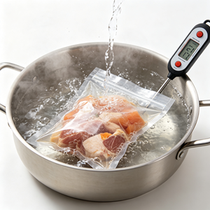 Clear Vacuum Seal Plastic Food Bag PE Zip Lock Packaging Pouch for Meat Fish <b>Chicken</b> Storage - Product Image 3