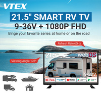 22 "RV Web OS Smart TV 1.5G 8G téléphone miroir Marine Caravana Android télévision ensemble montage mural Camping en plein air 12V DC voiture TV