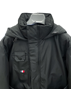 Veste à capuche multi-poches noire pour homme - Vente chaude - Manteau tactique d'hiver chaud pour l'extérieur, vêtement d'extérieur décontracté coupe-vent - Product Image 4