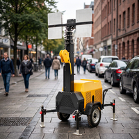 Tour d'éclairage LED de haute qualité, mobile et portable, pour chantier de construction, éclairage nocturne extérieur