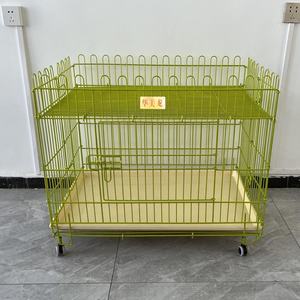 Meubles de caisse pour chiens avec coussin pour grands chiens de taille moyenne, chenil robuste avec double porte, <span class=keywords><strong>cage</strong></span> décorative pour animaux de compagnie. - Product Image 2