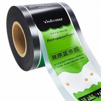 Rouleau de film d'emballage de Popsicle de crème glacée imprimé personnalisé rouleau de sac en plastique laminé de feuille d'aluminium